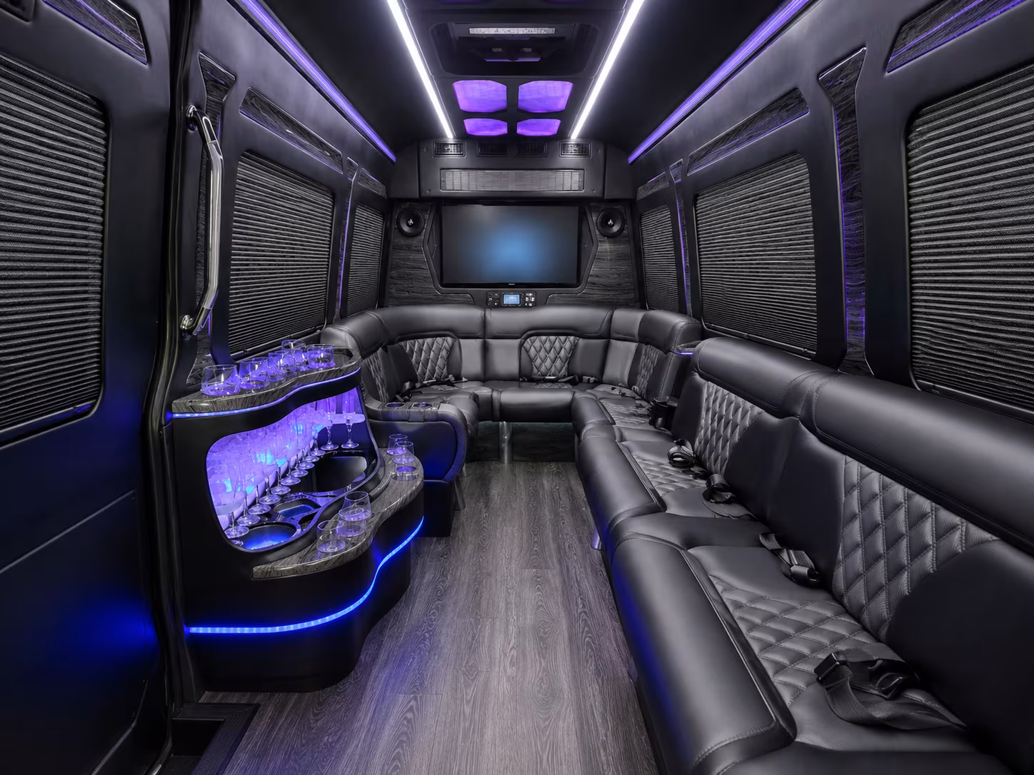 greek theatre and mid size la venue concert buses